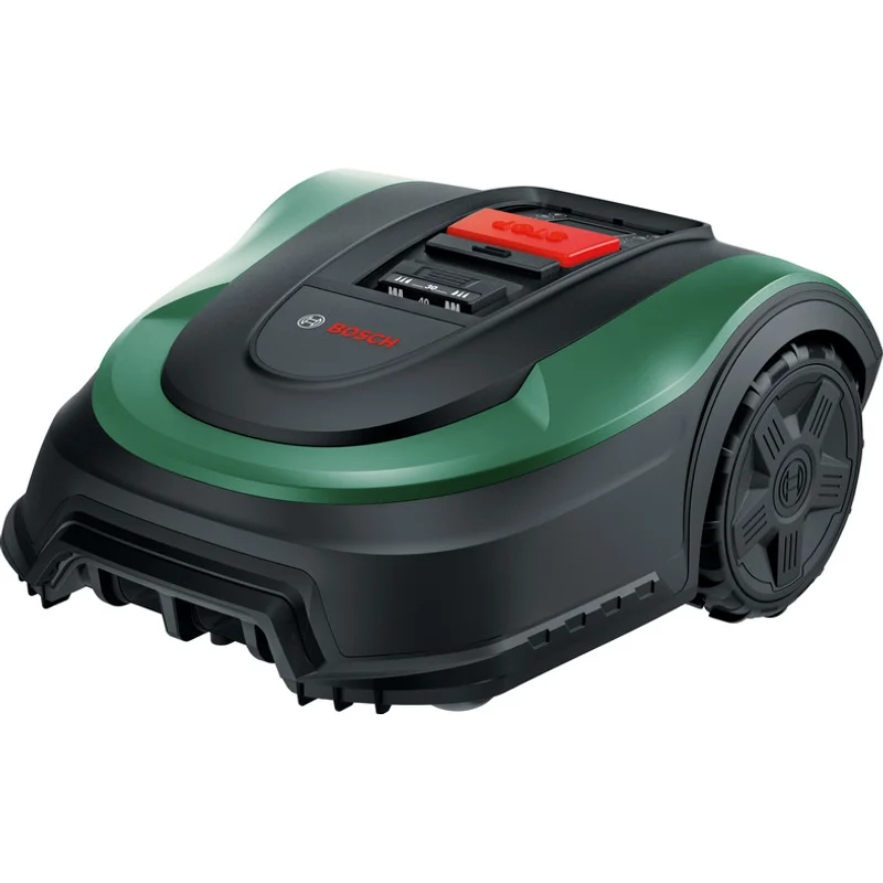 Bosch Indego XS 300 robotmaaier in groen en zwart op een gazon