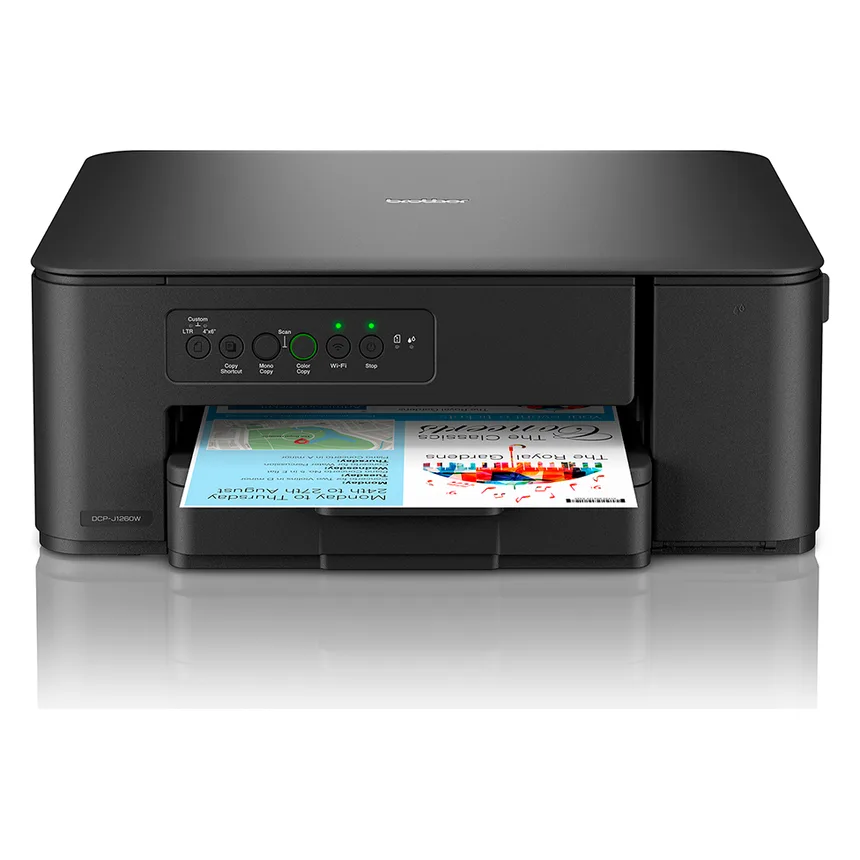 Brother DCP-J1260W all-in-one inkjetprinter met papierlade en klein bedieningspaneel