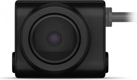 Garmin BC 50 draadloze achteruitrijcamera, een compacte zwarte camera met lens en kabel