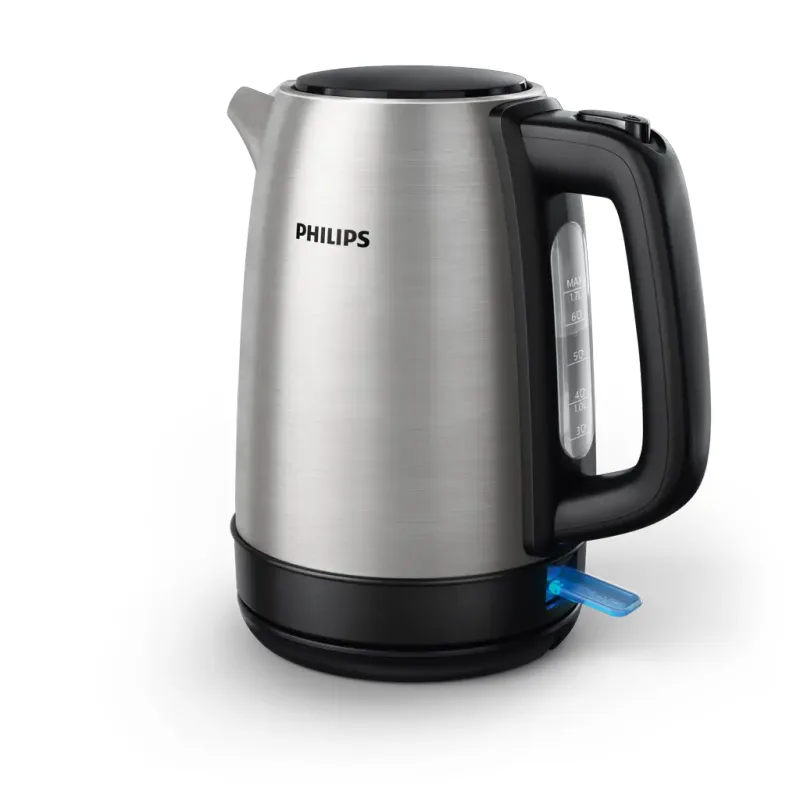 Philips Daily Collection HD9350/90 waterkoker met metalen buitenkant en waterniveau-indicator