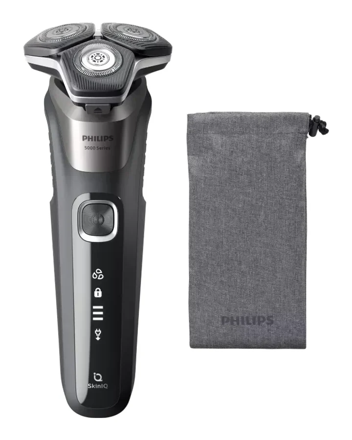 Philips Shaver Series 5000 S5887/10 in carbon grey met opbergetui