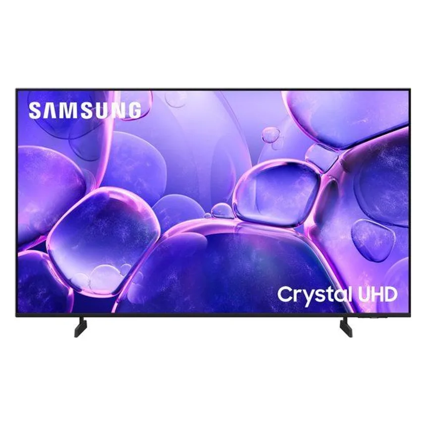 Samsung Crystal UHD U8000F 43 inch televisie, voorkant met twee poten